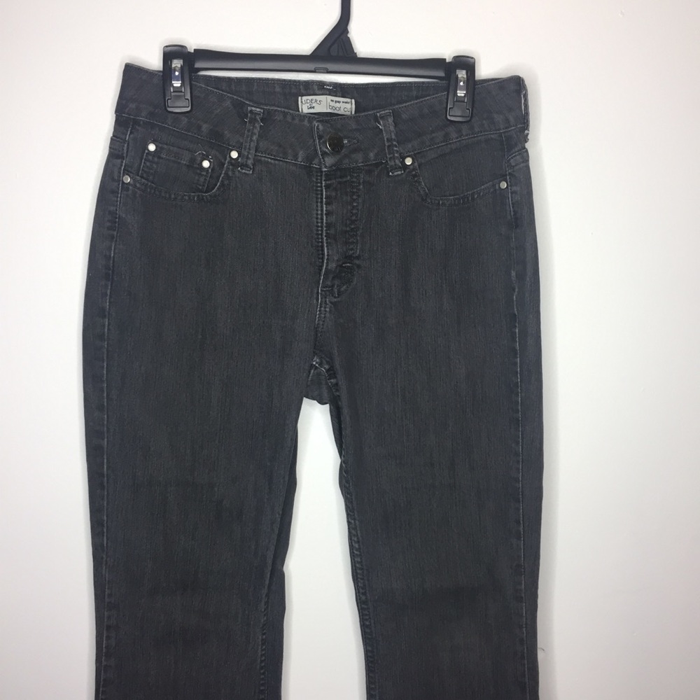 Riders by Lee 8P No Gap Waist Black Bootcut - Picture 2 of 8